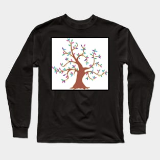 Rainbow Leaf Tree Long Sleeve T-Shirt